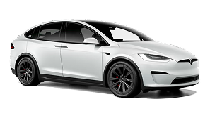 tesla model x à Breuil‑le‑Vert près de Beauvais dans l'Oise 60